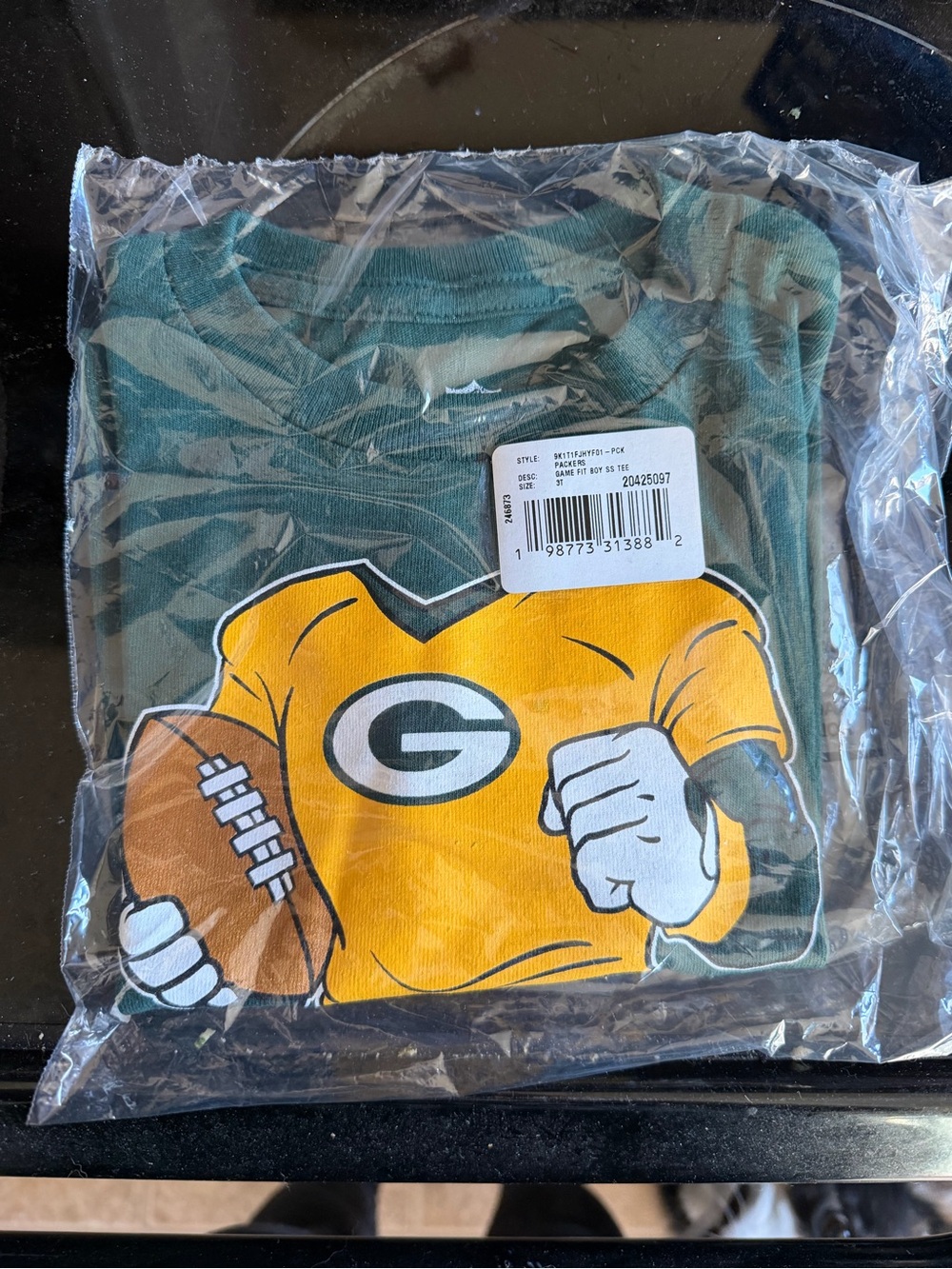 Green Bay Packers Kids Short Sleeve Football Tee